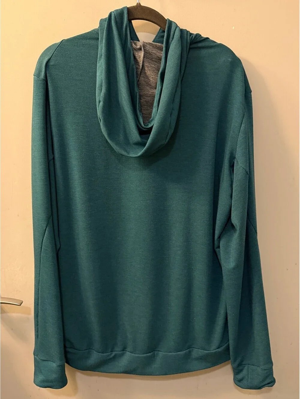 Nike Dri-FIT Women’s L Teal Cowl Neck Hoodie Pullover Athletic Sweatshirt